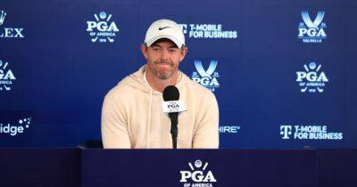 Rory McIlroy stonewalls divorce questions as golf superstar hightails it out of media tent in personal best