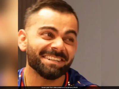 Virat Kohli - Royal Challengers Bengaluru - Watch: Virat Kohli Gets New Hairstyle Ahead Of T20 World Cup. Video Viral - sports.ndtv.com - Usa - India