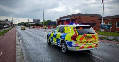 Road taped off as police make investigations into historical collision - latest updates - manchestereveningnews.co.uk