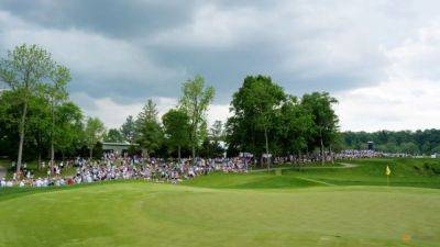 PGA Championship play underway after delay, Scheffler arrives