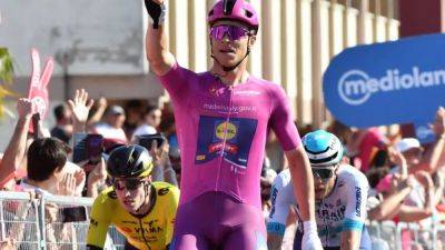 Tadej Pogacar - Fernando Gaviria - Milan sprints to win Giro stage 13 for victory number three - channelnewsasia.com - Italy - Uae - Poland - Bahrain
