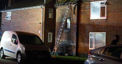 Neighbours' terror as fire rips through flats - as some believe they have explanation