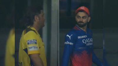 Watch: Heartbroken MS Dhoni Skips Handshakes With RCB Players, Virat Kohli Then Does This