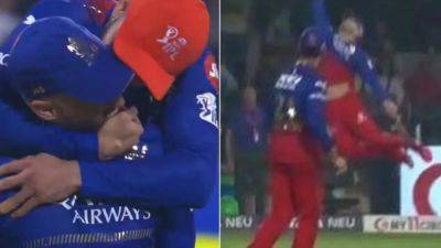 Watch: Virat Kohli Kisses Faf Du Plessis After RCB Skipper Takes 'Superman' Catch vs CSK