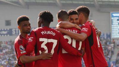 Diogo Dalot - Roberto De-Zerbi - Rasmus Hojlund - Man United sign off disappointing league season with 2-0 win over Brighton - channelnewsasia.com - Portugal