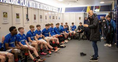 Philippe Clement makes a beeline for Rangers dressing room as the big boss spots something in Youth Cup heroes