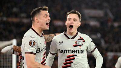 Leverkusen earn 2-0 victory at Roma in semis first leg
