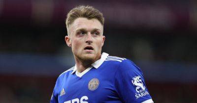 Harry Souttar snapped in Rangers retro top after Ibrox transfer link as Leicester City stars toast EPL return