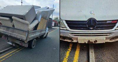 Motorist 'couldn't see the issue' as van driven down the street before being stopped by police - manchestereveningnews.co.uk - county Oldham