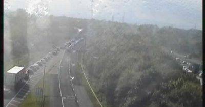 M61 LIVE updates: Heavy traffic and queues building after crash