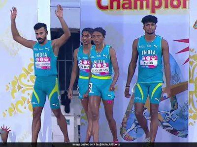 Watch: Indian Mixed 4x400m Relay Team Wins Historic Gold Medal In Bangkok