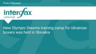 New Olympic Dreams training camp for Ukrainian boxers was held in Slovakia - en.interfax.com.ua - Ukraine - Slovakia - county Young