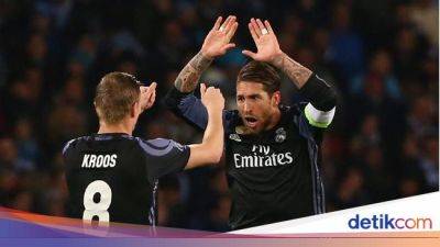 Sergio Ramos - Toni Kroos - El Real - Sergio Ramos Tulis Pesan Perpisahan buat 'Antonio' Kroos - sport.detik.com