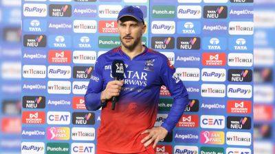 Rajasthan Royals - Royal Challengers Bengaluru - Faf Du Plessis - "We Weren't Special In Terms Of...": Faf du Plessis Points Out Reason Behind RCB's Loss Against RR - sports.ndtv.com