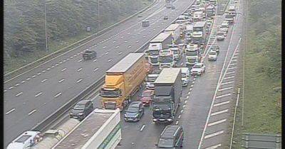 M60 crash LIVE updates as two lanes closed and queues building - manchestereveningnews.co.uk