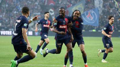 PSG beat Lyon 2-1 in French Cup final to clinch domestic treble
