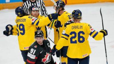 Grundstrom powers Sweden past Canada to win bronze at hockey worlds - cbc.ca - Sweden - Switzerland - Usa - Canada - Czech Republic
