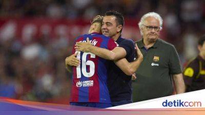 Robert Lewandowski - Xavi Hernandez - Fermin Lopez - Xavi Tinggalkan Barcelona dengan Kemenangan - sport.detik.com