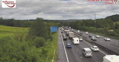 Live updates as Bank Holiday and half term traffic sees queues on M4, A48, A40 and other major routes - walesonline.co.uk - county Newport