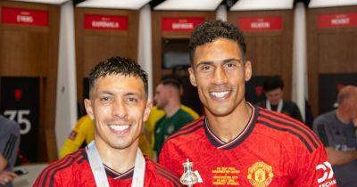 Lisandro Martinez sends message to Raphael Varane after final Manchester United appearance