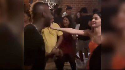 Andre Russell - Watch: Andre Russell's 'Lutt Putt Gaya' Dance With Ananya Pandey After IPL 2024 Win - sports.ndtv.com