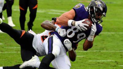 Mark Andrews - Ravens TE Mark Andrews happy NFL banned hip-drop tackle - ESPN - espn.com - county Wilson - county Logan - state Maryland - Baltimore - county Mills