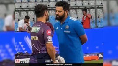 Rohit Sharma - Rinku Singh - Watch: Straight From Press Conference, Rohit Sharma's Brilliant Gesture For Rinku Singh - sports.ndtv.com - Usa - India