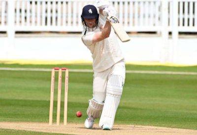Joey Evison (50 not out) scores half-century as he puts on 69 runs with fellow all-rounder Grant Stewart in Kent’s 203-7 on day one of County Championship match with Lancashire