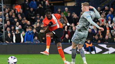 Elijah Adebayo goal keeps Luton's survival hopes alive after draw with Everton