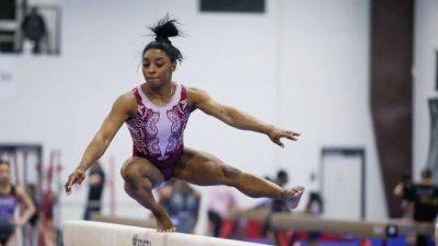 Gymnastics-Biles eyes ninth all-around title at US championships