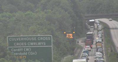 A4232 incident causes tailbacks and long delays on major M4 link road in and out of Cardiff - walesonline.co.uk