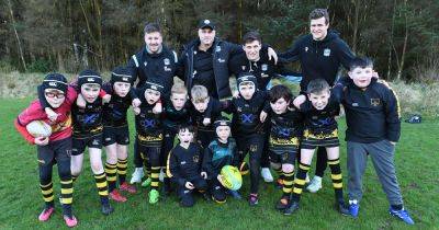 Glasgow Warriors stars pay special visit to East Kilbride Rugby Academy training session