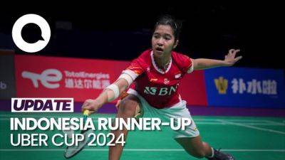 Bing Jiao - Indonesia Gagal Juara Uber Cup 2024 Setelah Dikalahkan China - sport.detik.com - China - Indonesia
