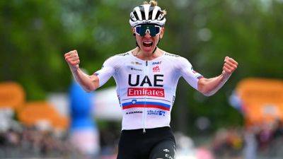 Tour De-France - Tadej Pogacar - Tadej Pogacar survives puncture to take lead at Giro - rte.ie - Britain - France - Uae - Ireland - Slovenia - county Thomas