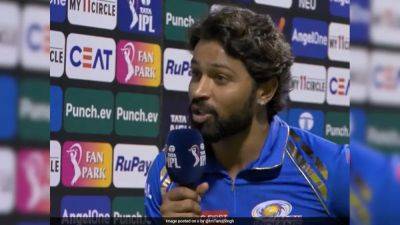 Hardik Pandya - Sunrisers Hyderabad - "Don't Know Which Mathematical...": Hardik Pandya's Blunt Playoffs Reply To Sanjay Manjrekar - sports.ndtv.com - India