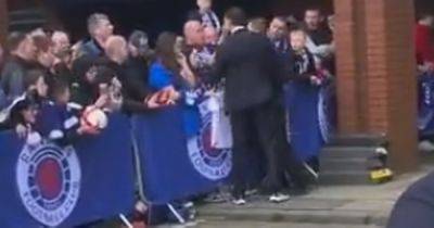 Borna Barisic rows with Rangers fan in car park as supporter seethes despite thumping win