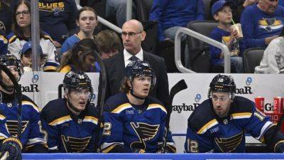 Blues remove interim tag from coach Drew Bannister - channelnewsasia.com - Usa - county St. Louis - county Bay