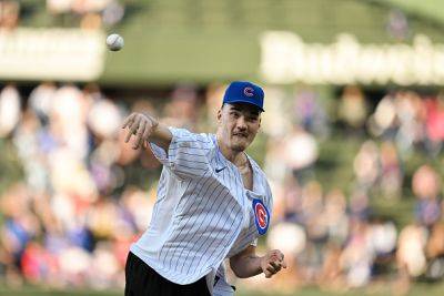 Stephen A.Smith - Zach Edey - Ex-Purdue Basketball Star Zach Edey Throws Clunker Of A First Pitch At Chicago Cubs Game - foxnews.com - county San Diego