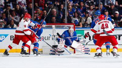 Carolina Hurricanes - Igor Shesterkin - Stanley Cup Playoffs - Bruce Bennett - ESPN cuts away from crucial closing seconds of Rangers-Hurricanes playoff game: 'Absolutely terrible' - foxnews.com - New York - state Colorado