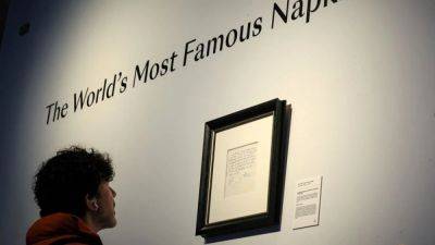 Bidding opens for Messi napkin that defined soccer great's career
