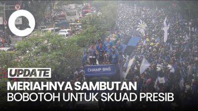 Jutaan Bobotoh Sambut Skuad Persib di Kawasan Pasteur - sport.detik.com