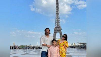 Pics: MS Dhoni's Paris Diary: Wife Sakshi, Daughter Ziva And More...