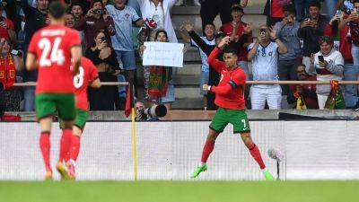 Cristiano Ronaldo on the double as Ireland outclassed in Portugal
