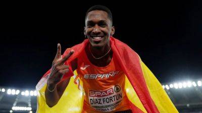 Diaz soars to European gold with third best triple jump of all time