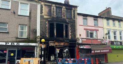 Live updates as major fire closes Newport road for hours