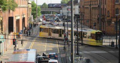 Major Manchester city centre road closure with changes to Piccadilly Gardens trams