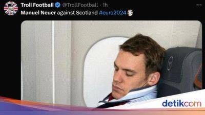 Manuel Neuer - Meme Kocak Neuer Gabut Lawan Skotlandia - sport.detik.com