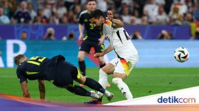 Euro 2024: Untung Ilkay Guendogan Selamat dari Tekel Horor