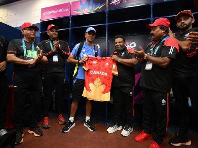 Watch: Rahul Dravid Visits Team Canada's Dressing Room. Gesture Wins Internet