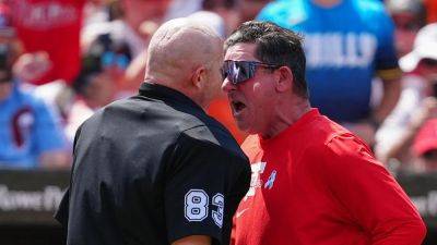Philadelphia Phillies - Rob Thomson - Phillies manager Rob Thomson's screaming match with umpire leads to ejection in bizarre scene - foxnews.com - Usa